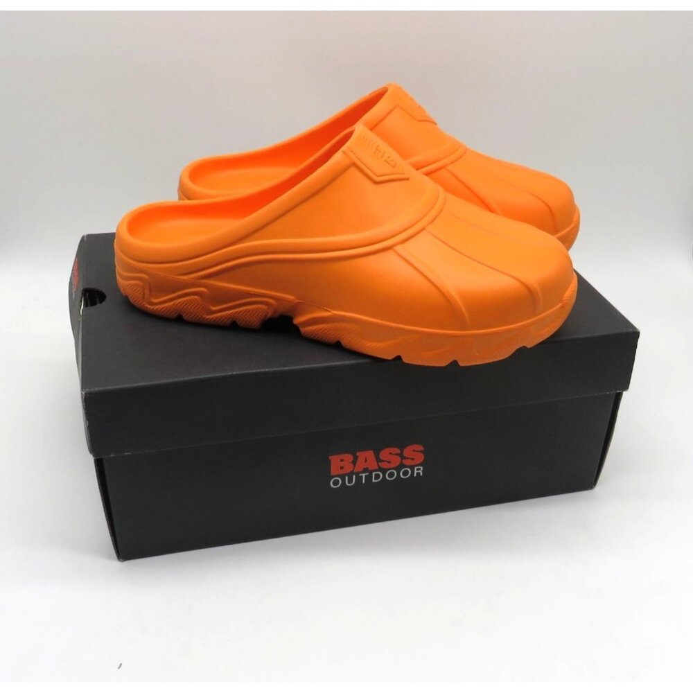 Bass Outdoor Unisex Orange Rubber Slip On M5 W6 Rugged Durable NEW